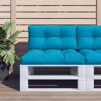 Cuscino per Pallet Blu Chiaro 70x40x12 cm in Tessuto 360583