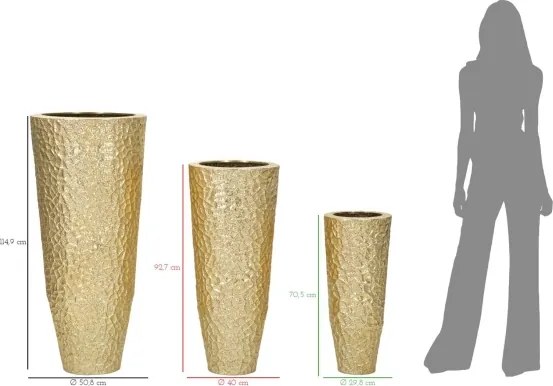 Porta Vasi Glasy Tris Cm Ø 50,8X114,9-40X92,7-29,8X70,5