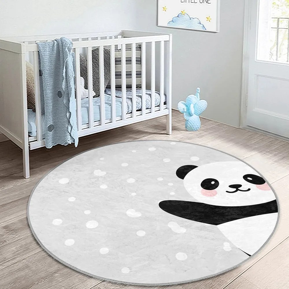 Tappeto per bambini grigio chiaro ø 120 cm Comfort - Mila Home