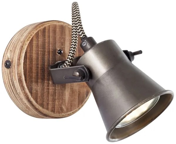 Brilliant - Applique orientabile da parete SEED 1xGU10/5W/230V nero/marrone