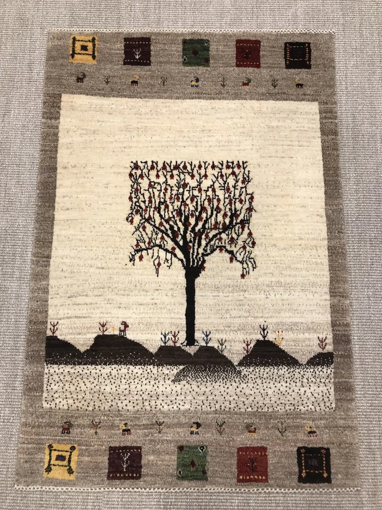 Loribaft Tappeto persiano 90 x 130 Beige (Iran) Annodato A Mano