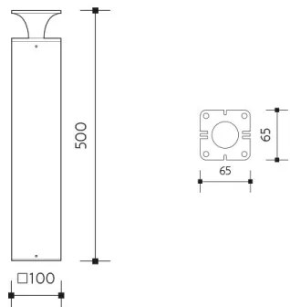 Lampada LED da esterno ORNELA LED/6W/230V 3000K IP54 marrone