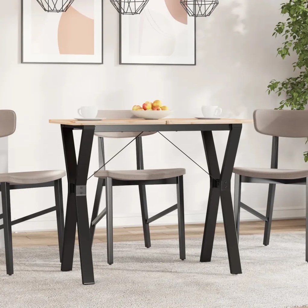 Telaio gambe a y per tavolo da pranzo 80x40x73 cm in ghisa