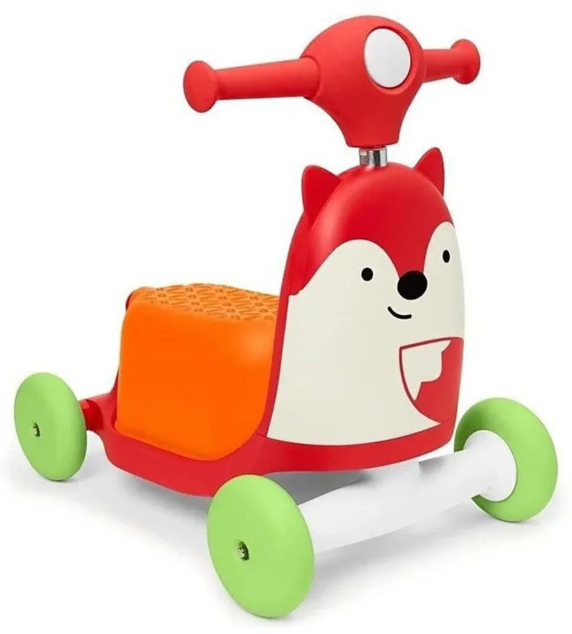 Skip Hop - Bici a spinta 3in1 ZOO volpe 3xAAA