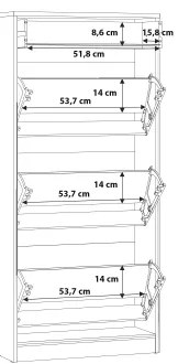 Scarpiera KAVI rovere artisan