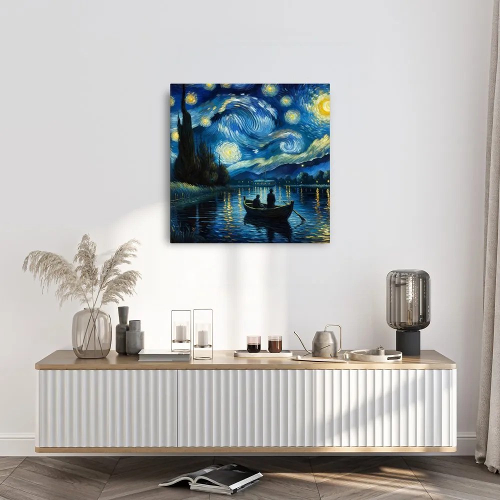 Quadro su tela – Notte magica sull’acqua