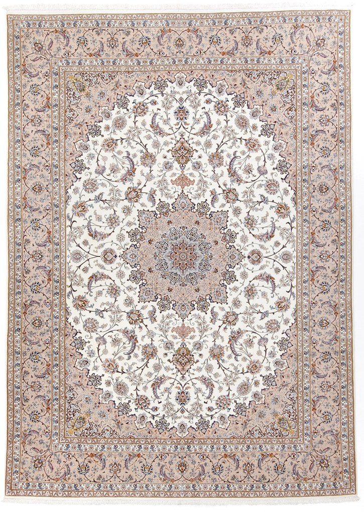 Isfahan Tappeto 260 x 360 (Iran) Annodato A Mano