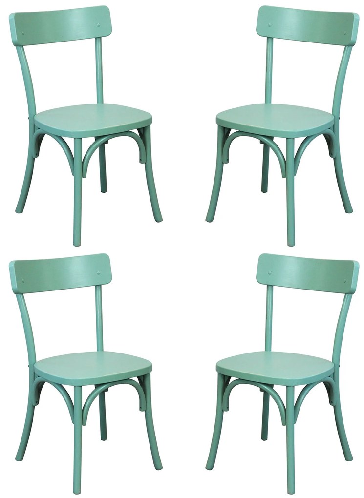 CHELSEA - set 4 sedie in legno di olmo