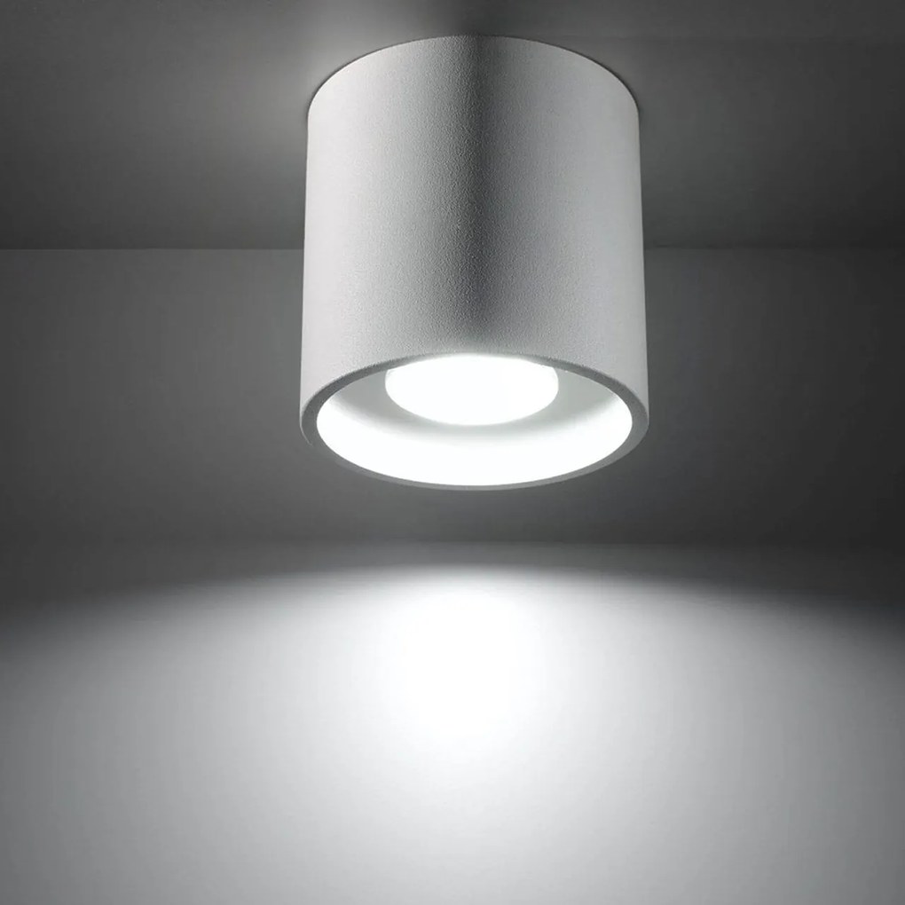 Plafoniera da Soffitto in Alluminio ORBIS 1 GU10 Bianca da Interno