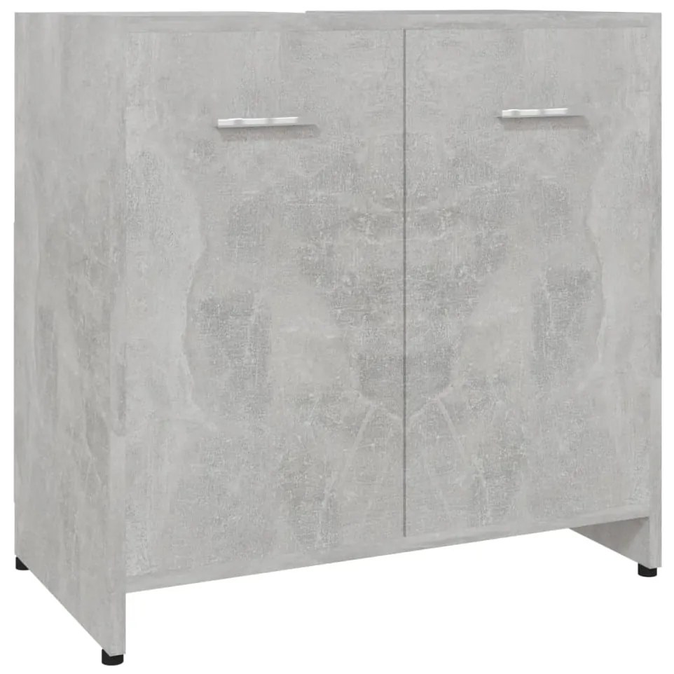 Armadio da bagno grigio cemento 60x33x61 cm in truciolato