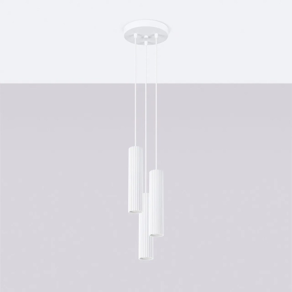 Lampada a Sospensione 3xGU10 in Alluminio KARBON 3P