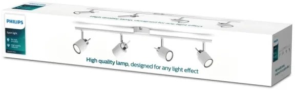 Philips - Faretto MERANTI 4xGU10/35W/230V bianco