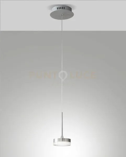 Dunk sospensione 1 luce alluminio a led 3000k - 8w - 750 lm dimmera...