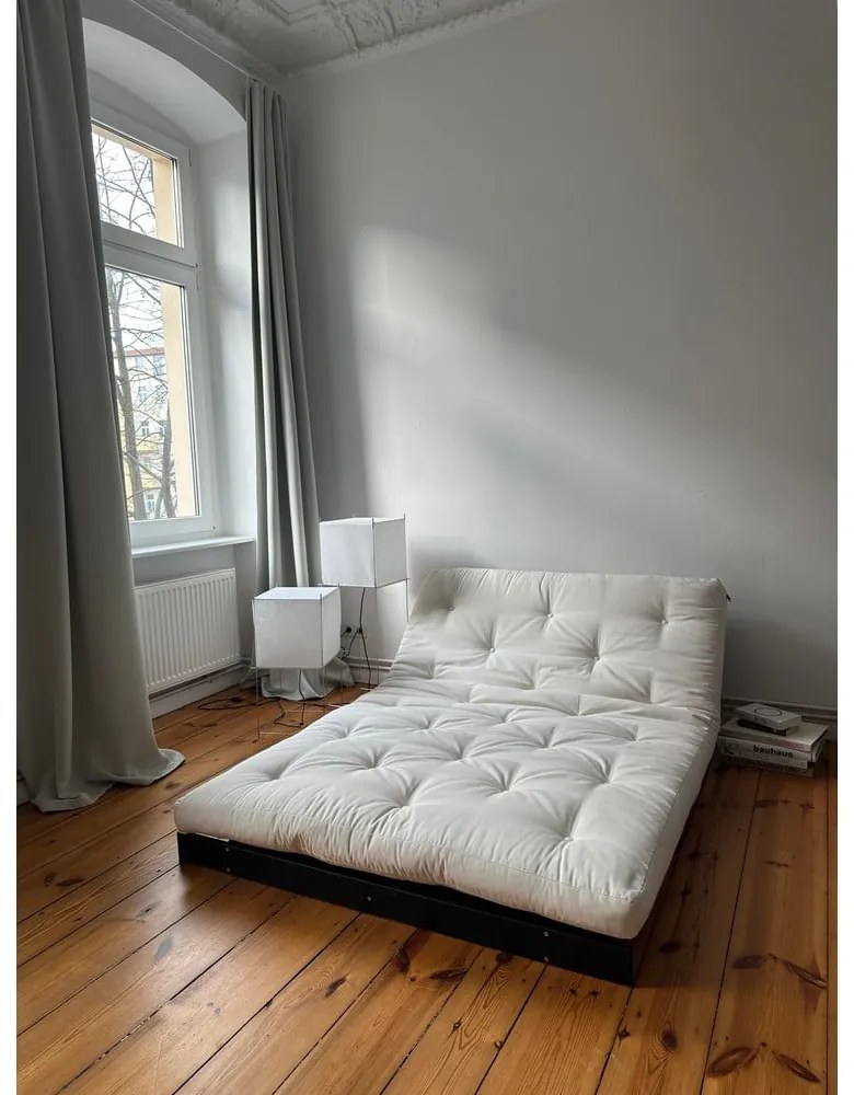 Divano letto beige 160 cm Roots Black Night - Karup Design