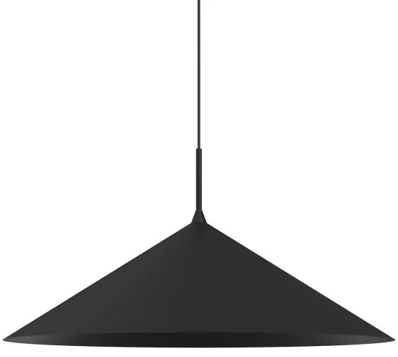 Lampadario sospeso su cavo CAPITAL 1xGX53/15W/230V Ø 60 cm nero