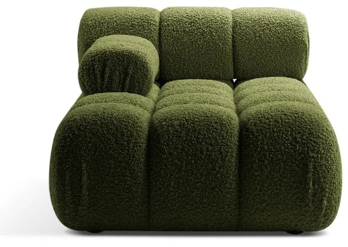 Modulo divano verde in tessuto bouclé (angolo sinistro) Bellis - Micadoni Home