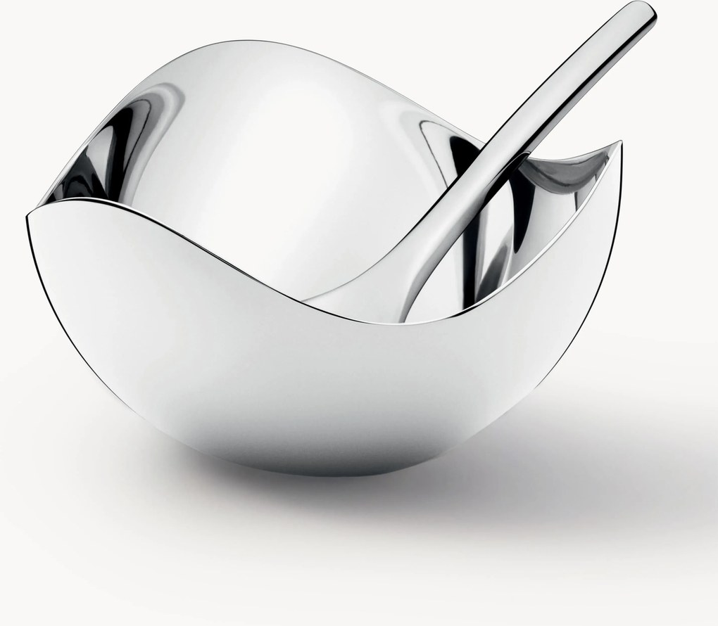 Portasale in acciaio inox con cucchiaio Bloom