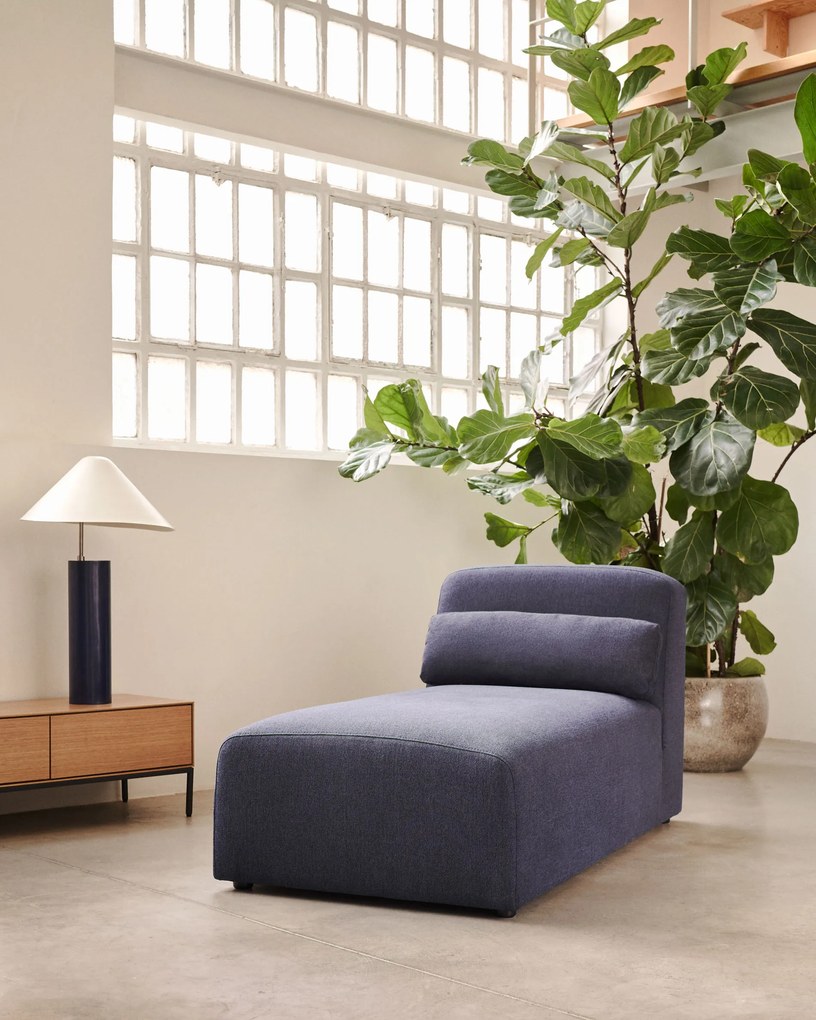 Kave Home - Modulo Neom chaise longe blu 152 x 75 cm