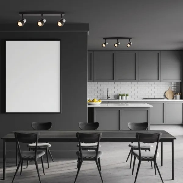 Faretto CINO 3xGU10/8W/230V nero