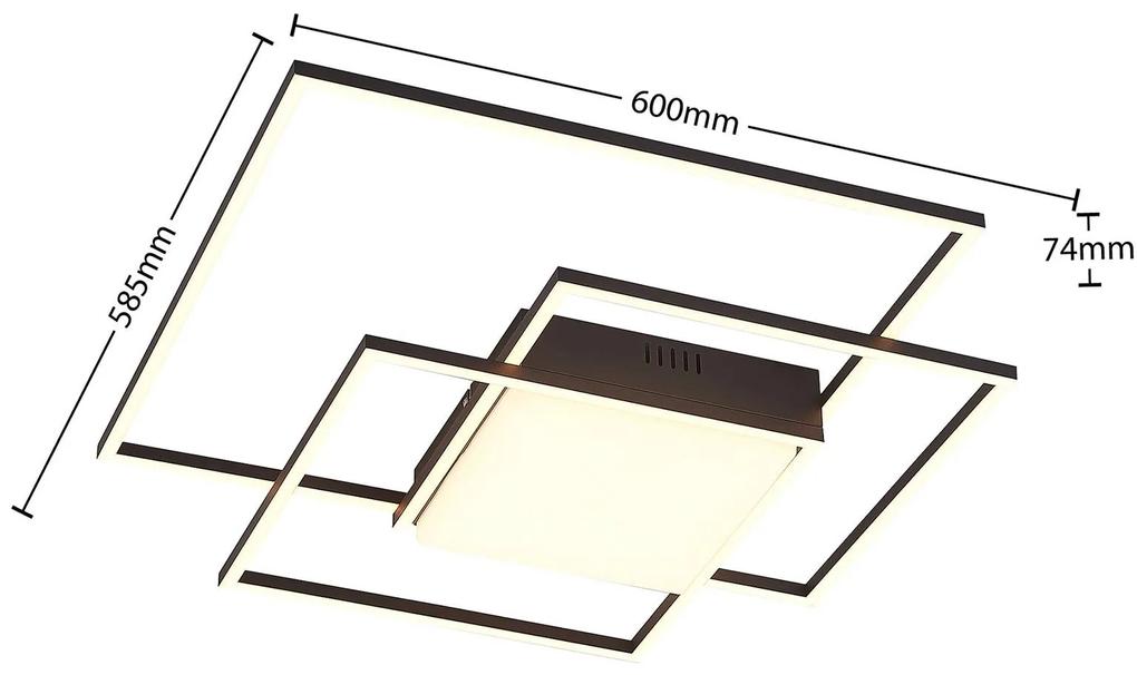 Lindby Nelinka plafoniera LED, nero