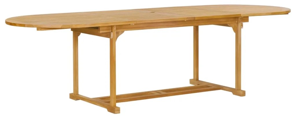 Set da pranzo 9 pz in legno massello di teak