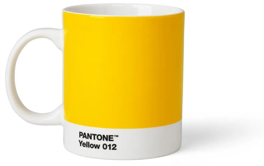 Tazza in ceramica gialla 375 ml Yellow 012 - Pantone