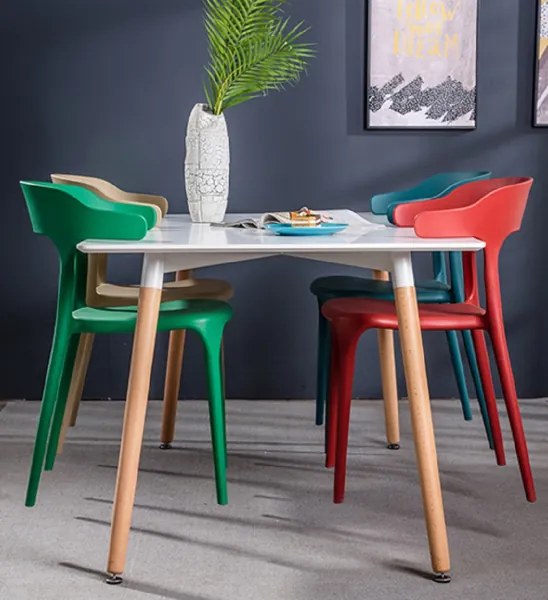 Sedia da cucina giardino con braccioli IDERIO Bianco 2 pezzi