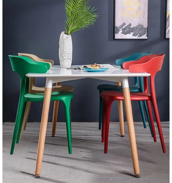 Sedia da cucina giardino con braccioli IDERIO Grigio 4 pezzi