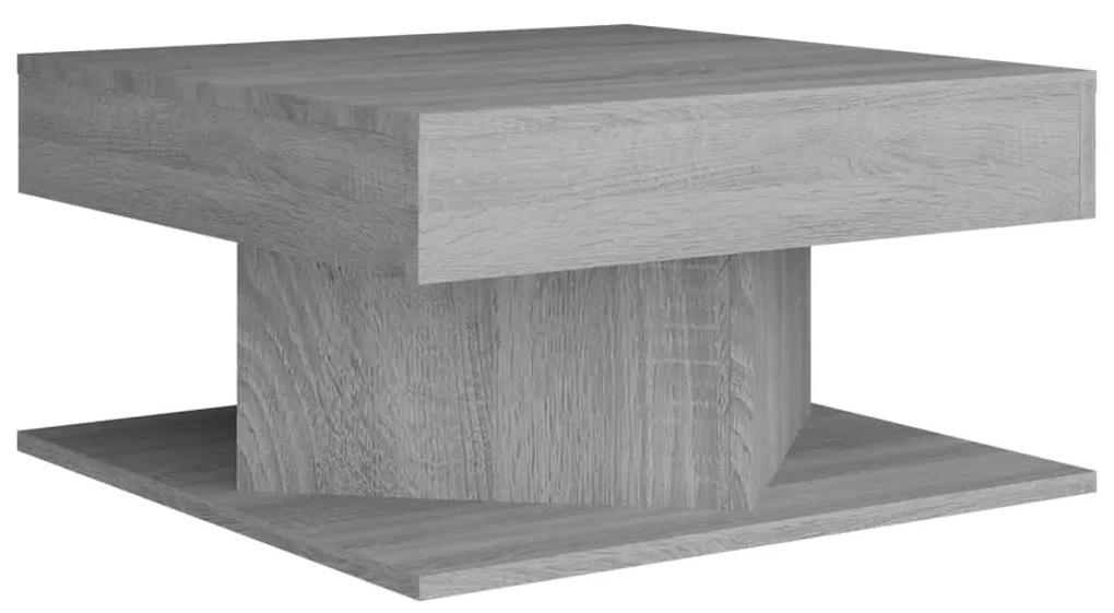 Tavolino da salotto grigio sonoma 57x57x30 cm legno multistrato