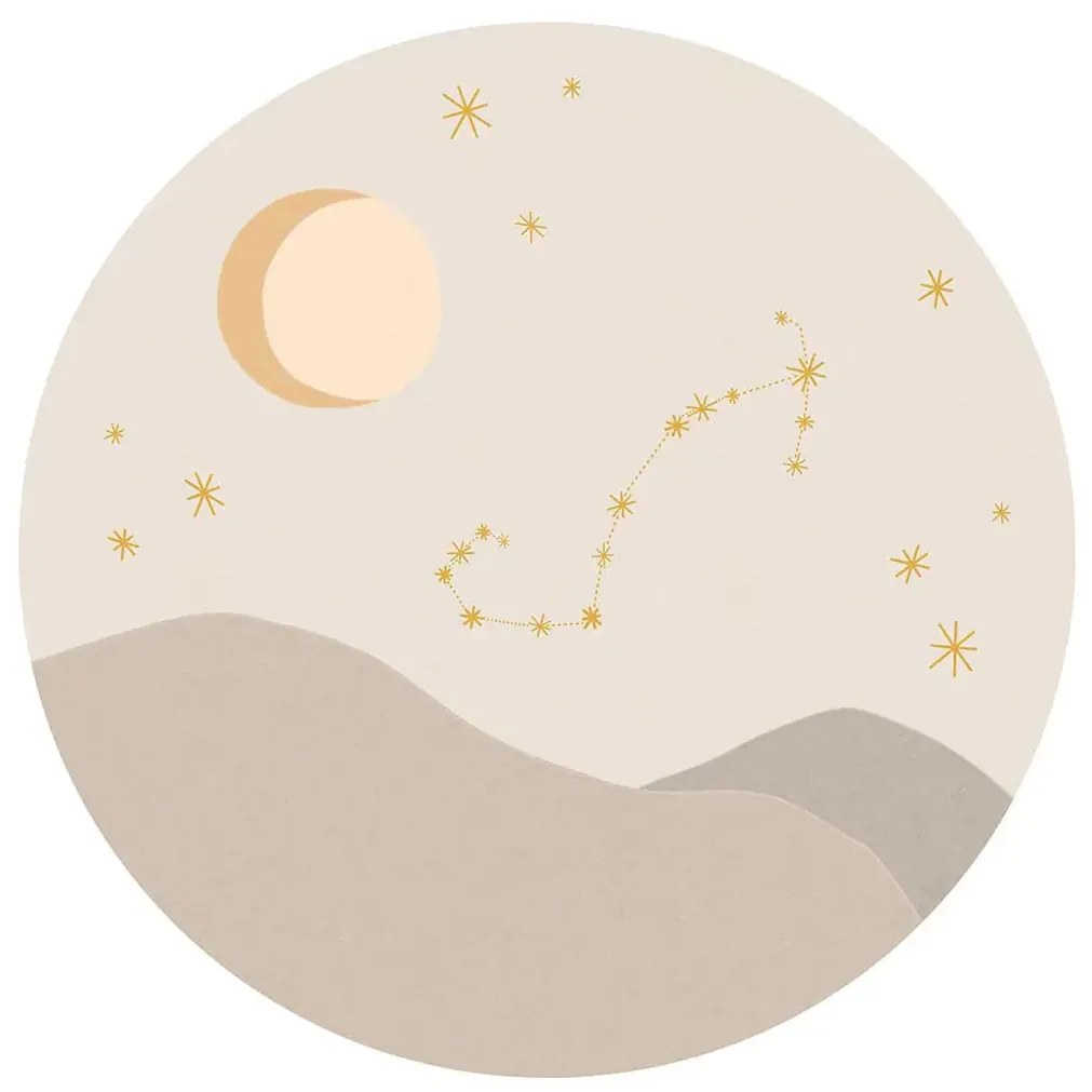 Eijffinger Carta da parati panoramica Star Sign Circles Beige - Scorpio