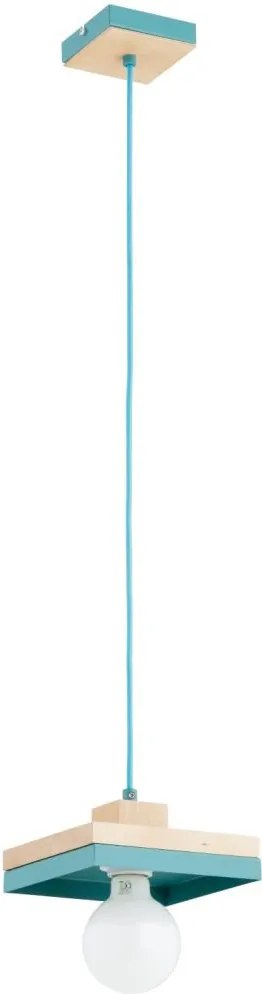 Lampadario sospeso con cavo MIKO 1xE27/15W/230V menta/beige