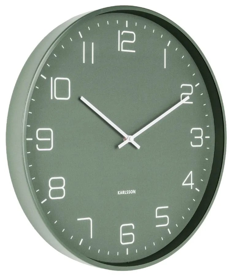 Orologio da parete verde , ø 40 cm Lofty - Karlsson