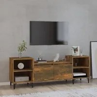 Mobile TV Rovere Fumo 160x35x55 cm in Legno Multistrato cod mxl 27619