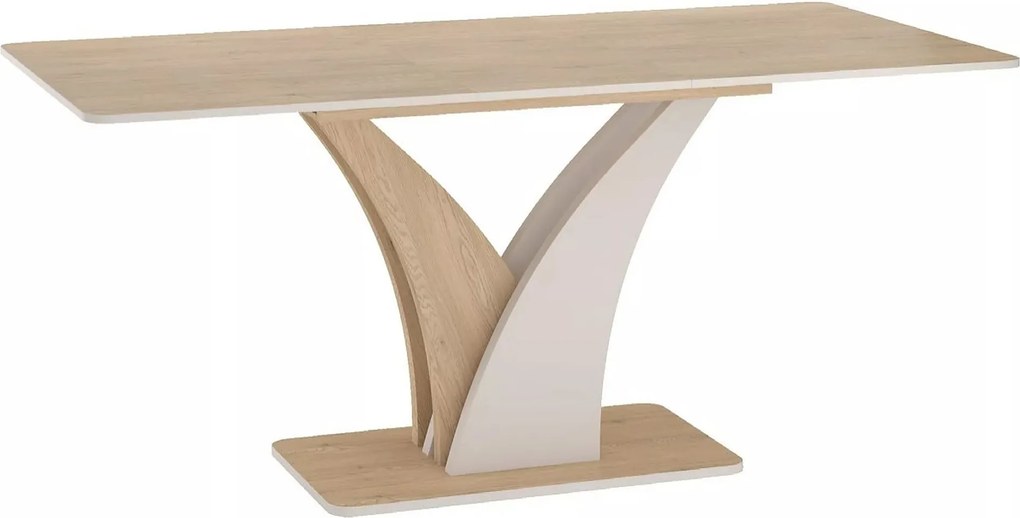 Tavolo Vento allungabile in laminato rovere Cremona Torro e cashmere – 120/160x68x76 cm