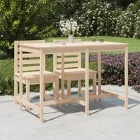 Tavolo da Giardino 159,5x82,5x110 cm in Legno Massello di Pinocod mxl 106015