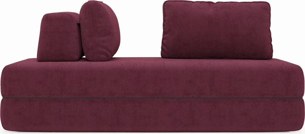 Rift divano letto matrimoniale 2 posti e 3 posti con schienali mobili - materasso alto 24 cm e memory foam in tessuto smacchiabile T31