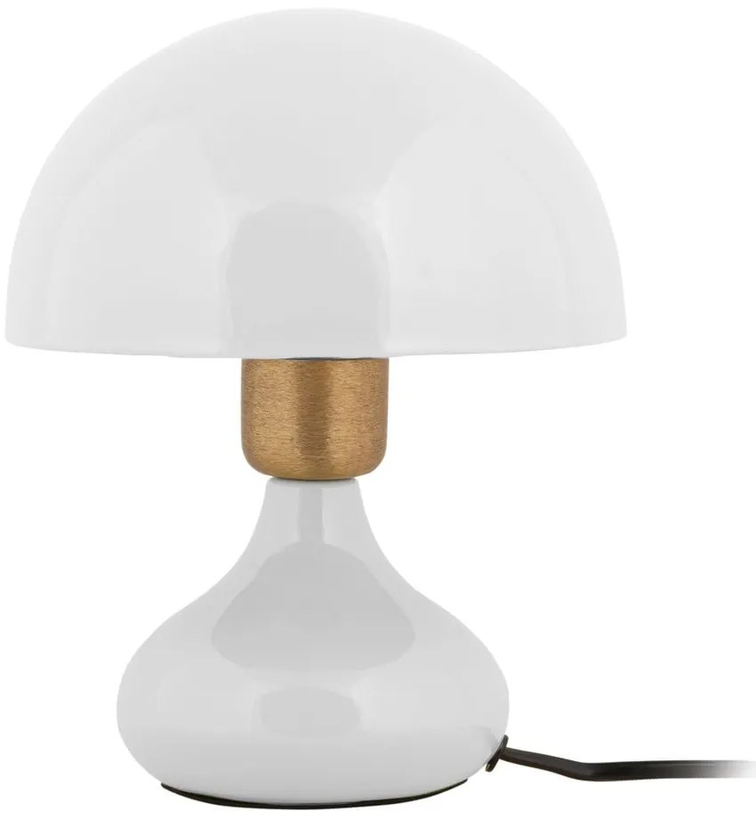 Lampada da tavolo bianca con paralume in metallo (altezza 23 cm) Binc - Leitmotiv