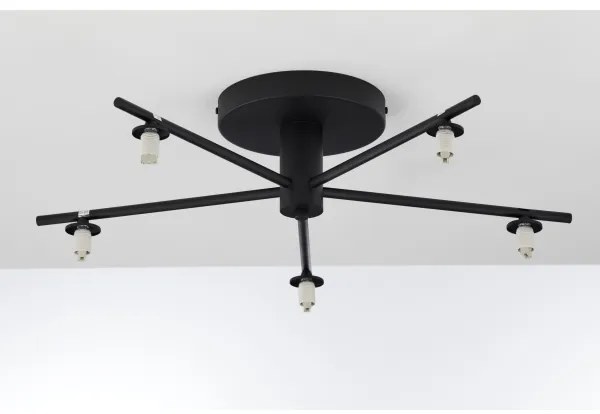 Jupiter 2046 - Lampadario a plafone PRATO 5xG9/10W/230V nero/limpido