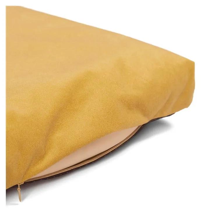 Materasso giallo per cani in ecopelle 70x90 cm SoftPET Eco XL - Rexproduct