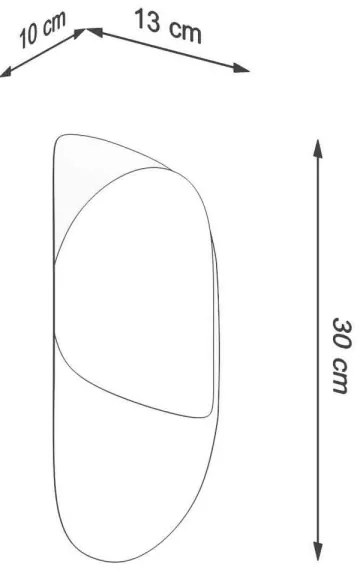 Sollux SL.1063 - Applique TEAR 1xG9/40W/230V nera