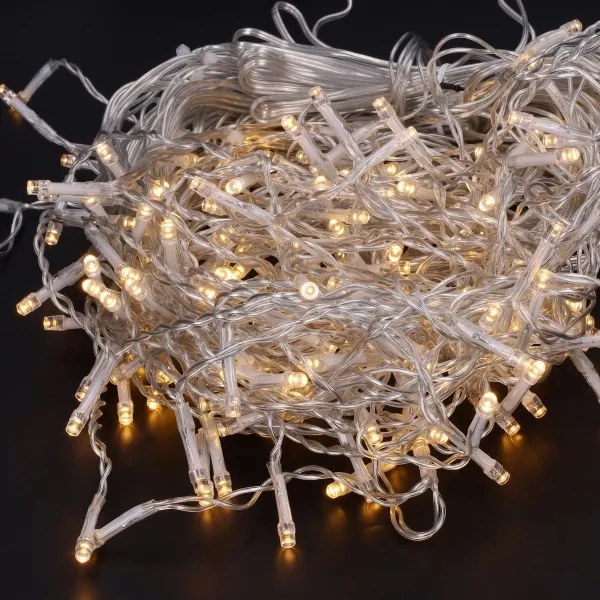 Brilagi - Catena luminosa LED da esterno 200xLED/8 funzioni 13m IP44 bianco caldo