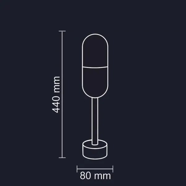 Lampada da esterno HORTEN 1xE27/10W/230V IP44 44 cm