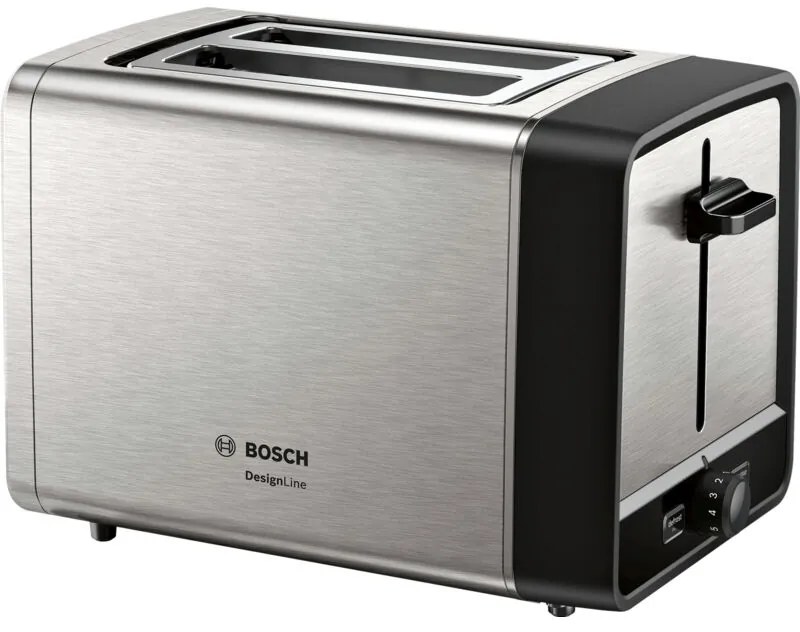 Bosch - TAT5P420 tostapane 2 fette 970 w Nero, acciaio inox