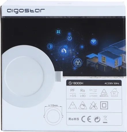 Aigostar - LED da incasso dimmerabile LED/6W/230V Wi-Fi  d. 11,5 cm
