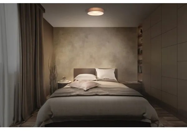 Osram - Plafoniera ORBIS PARIS 2xE27/25W/230V Ø 40 cm marrone