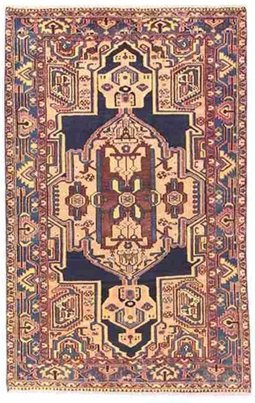 Hamedan Tappeto persiano 130x210 Marrone (Iran) Annodato A Mano