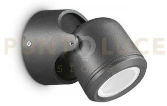 Xeno applique da esterno ip44 d.9cm nero 1 luce attacco gu10