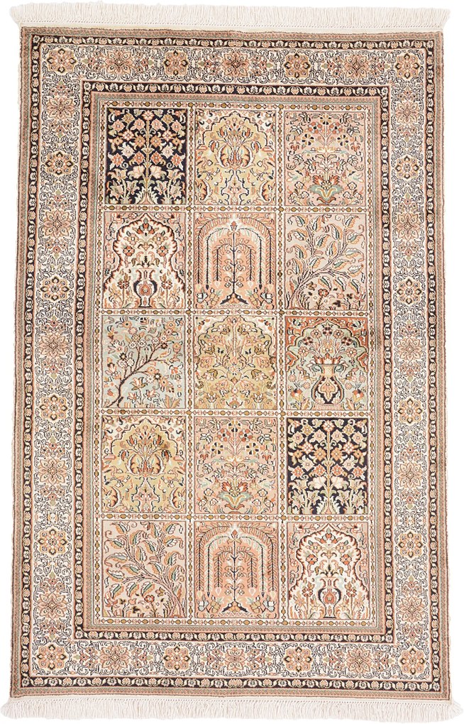 Cashmere Silk Tappeto orientale 100x150 (Indian) Annodato A Mano