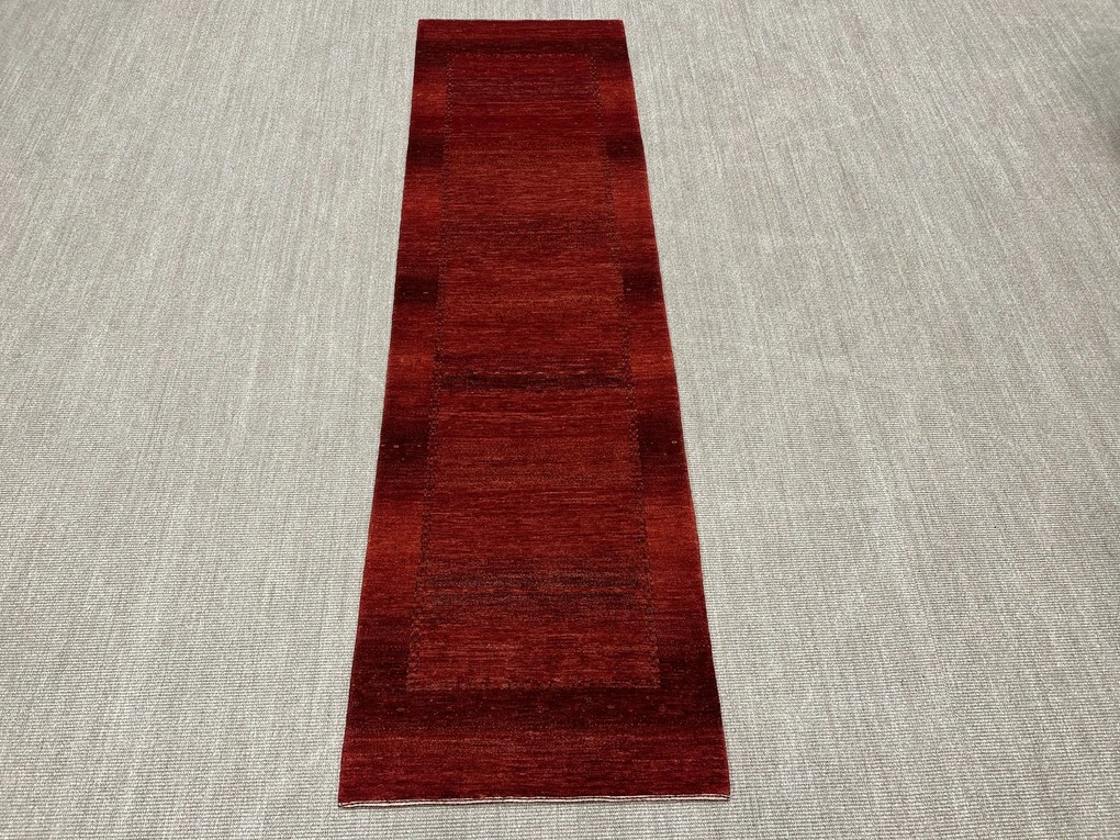 Loribaft Tappeto persiano 90 x 300 Rosso (Iran) Annodato A Mano