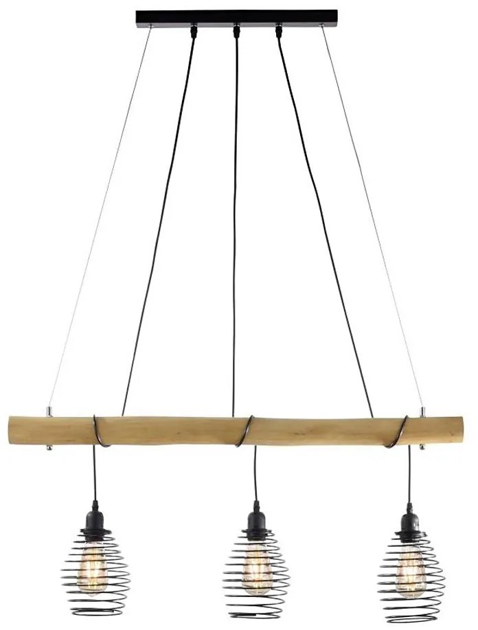 Leuchten Direkt 15526-79 - Lampadario a sospensione con filo SPRING 3xE27/40W/230V